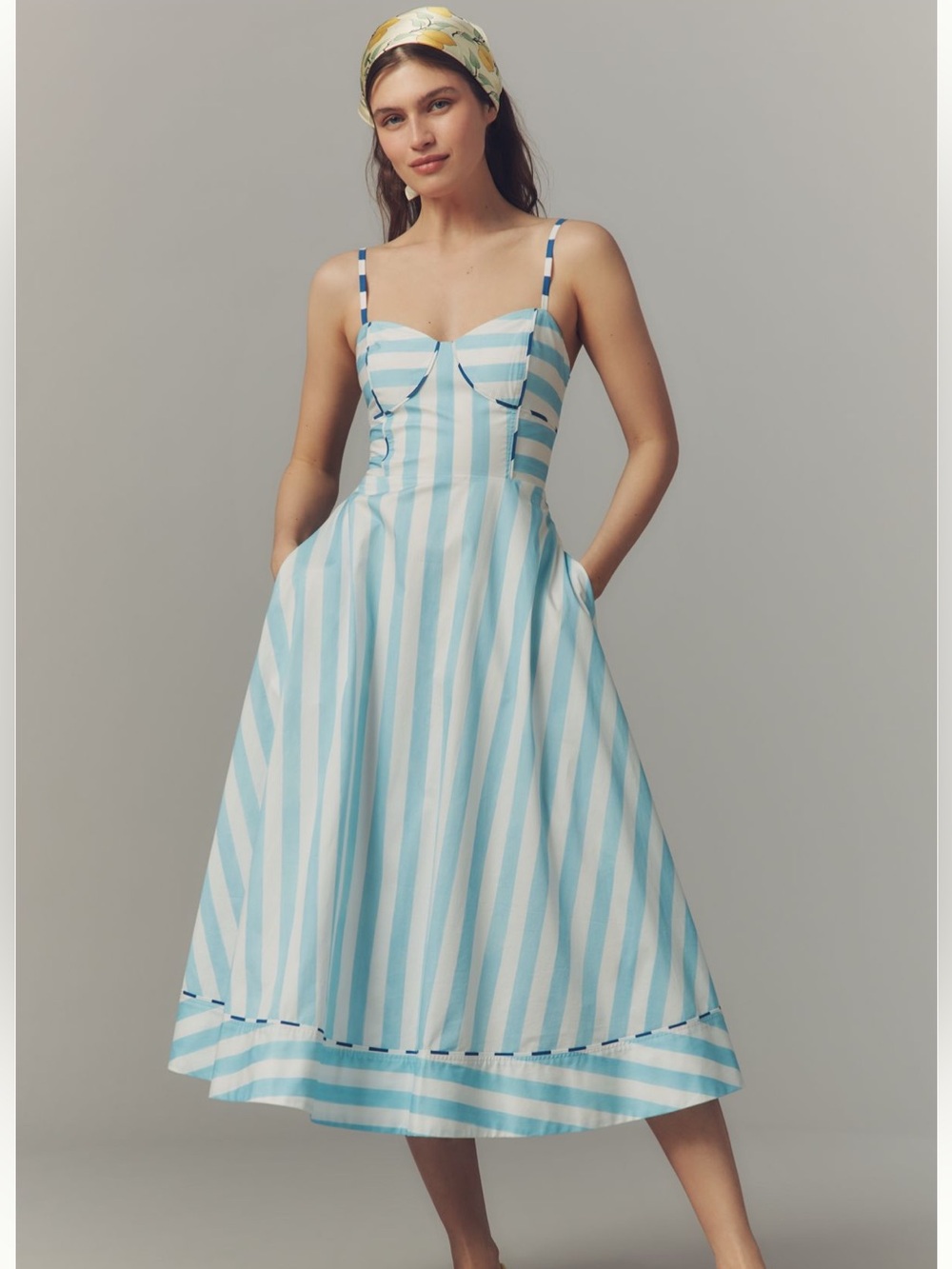 Rachel Antonoff Harper Blue Midi Dress